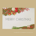 Venta al por mayor de buena calidad personalizada de felicitación de Navidad impresión hecha a mano tarjetas de Navidad creativas